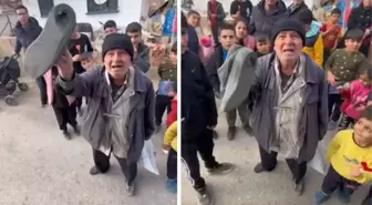 Delik ayakkabısını gösteren emekli vatandaş isyan etti