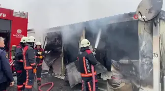 Malatya'da konteyner yangını