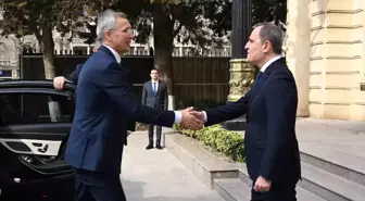 NATO Genel Sekreteri Jens Stoltenberg, Azerbaycan Dışişleri Bakanı Ceyhun Bayramov ile bir araya geldi