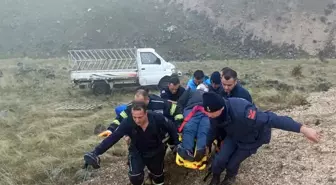 Elazığ'da kontrolden çıkan pikabın devrildiği kazada 1 kişi yaralandı