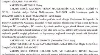 Hatay'da İsa Mesih Kilisesi Vakfı Kuruldu
