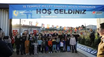 Tekirdağ'ın Hayrabolu ilçesinde 15 Temmuz Millet Bahçesi açıldı