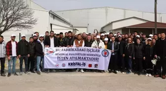 Merzifon'da İşçiler İşten Çıkarılmalarını Protesto Etti