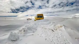 Erzurum ve Kars'ta kar nedeniyle 32 yerleşim yerinin yolu ulaşıma kapandı