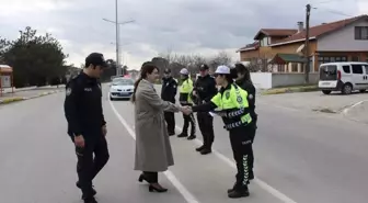 Pehlivanköy Kaymakamı Asayiş Kontrol Noktalarında İncelemede Bulundu