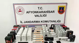 Afyonkarahisar'da Kaçak Cep Telefonu ve Elektronik Eşya Operasyonu