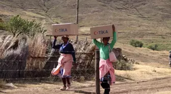 TİKA, Lesotho'da ihtiyaç sahibi ailelere gıda yardımı yaptı