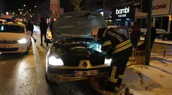 Erzurum'da kar yağışı sonrası meydana gelen buzlanma nedeniyle 48 araç karıştı, 12 kişi yaralandı