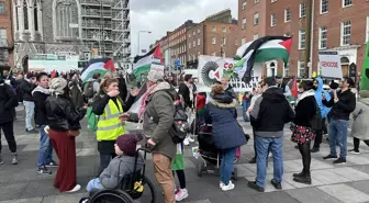 Dublin'de Filistin'e Destek Gösterisi