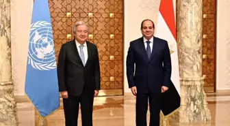 BM Genel Sekreteri Antonio Guterres, Mısır Cumhurbaşkanı Abdulfettah es-Sisi ile görüştü