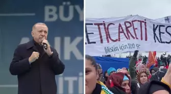 'Cumhurbaşkanı Erdoğan'ın Ankara Mitinginde pankart açanlar gözaltına alındı' iddiasına İletişim Başkanlığı'ndan yalanlama