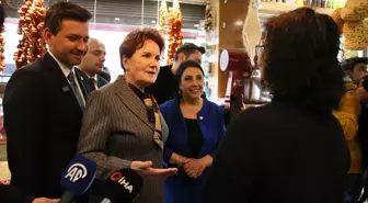 Meral Akşener, Eskişehir'de esnaf ziyaretinde bulundu