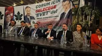 Ahmet Davutoğlu, Çorum'da seçim çalışmalarını sürdürdü