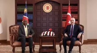 TBMM Başkanı Numan Kurtulmuş, Namibya Ulusal Meclisi Başkanı Peter Katjavivi'yi ağırladı