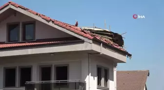 Yanan villanın içi böyle görüntülendi, cinayet şüphesi var