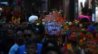 Nepal'de düzenlenen Shree Pachali Bhairav Khadga Siddhi Jatra Festivali başladı