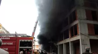 Kastamonu'nun Abana ilçesinde inşaat halindeki binada çıkan yangın söndürüldü