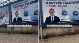 Kocaeli Büyükşehir Belediye Başkan Adayı Tahir Büyükakın'ın afişleri İzmir'e asıldı