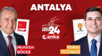 Antalya'da CHP Adayı Muhittin Böcek önde