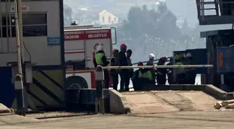 Kocaeli'de limanda yangın çıktı, 5 mürettebat dumandan etkilendi