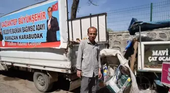 Gaziantep'te kağıt toplayıcısı bağımsız aday, yerel seçimlerde 10. oldu