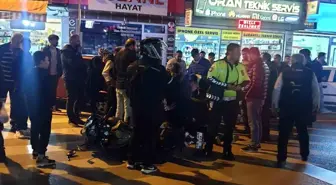 Ankara'da motosiklet yayaya çarptı, 2 kişi yaralandı