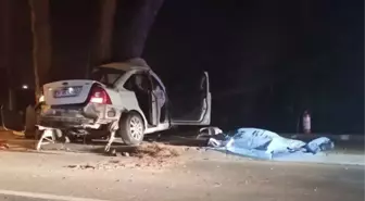Buluşan askerlik arkadaşları kaza yaptı! 2 ölü, 1 yaralı