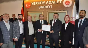 Yerköy Belediye Başkanı Fatih Arslan mazbatasını aldı