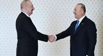 Azerbaycan Cumhurbaşkanı İlham Aliyev, NATO Parlamenter Asamblesi Türk Delegasyonu Başkanı Mevlüt Çavuşoğlu'nu Kabul Etti