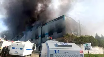 Tekirdağ'ın Ergene ilçesinde tekstil fabrikasında yangın çıktı