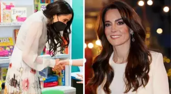 Meghan Markle çiçekli elbisesiyle dikkat çekti! Kate Middleton'a gizli mesaj mı yolladı?