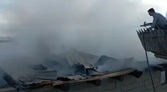 Tokat'ta yangında samanlık, ahır ve tarım malzemeleri zarar gördü