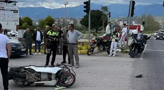 Edremit'te Kamyon-Motosiklet Kaza: Motosiklet Sürücüsü Yaralandı