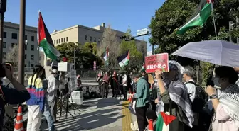 Tokyo'da İsrail'in Gazze'ye saldırıları protesto edildi