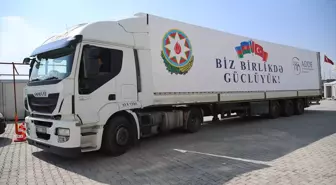 Azerbaycan'dan Malatya'ya Yardım Tırı Geldi