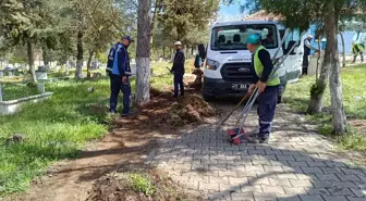 Pazaryeri Mezarlığında Temizlik ve Bakım Çalışması