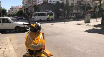 Nazilli'de motosiklet kazası: Kadın sürücü yaralandı
