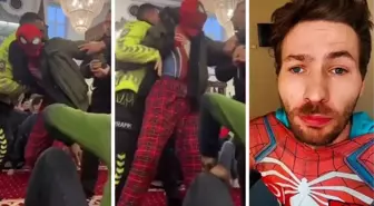 Camiden ters kelepçe ile çıkartılan Örümcek Adam'ın ilk sözleri: Ayağım alçıya alındı, yürüyemiyorum