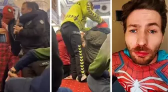 Camiden ters kelepçe ile çıkartılan Örümcek Adam'ın ilk sözleri: Ayağım alçıya alındı, yürüyemiyorum