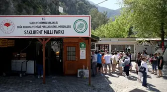 Saklıkent Kanyonu'nda Bayram Yoğunluğu