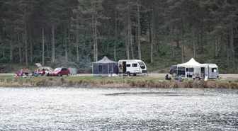 Topuk Yaylası ve göleti, doğa tutkunlarını ağırladı