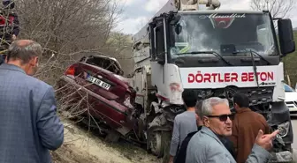 Samsun'da beton mikseri ile otomobilin çarptığı trafik kazasında 1 kişi hayatını kaybetti