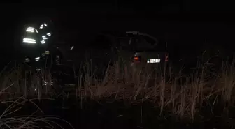 Konya'da otomobil su birikintisine takla attı: 4 yaralı