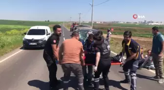 Çorlu'da hafif ticari araç ile motosiklet çarpıştı: 2 yaralı