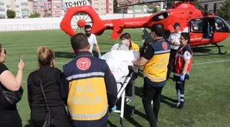 KOAH hastası ambulans helikopterle Ankara'ya sevk edildi