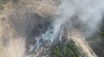 Artvin'de çöp döküm ve depolama sahasında çıkan yangın kontrol altına alındı