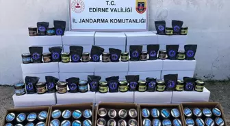 Edirne'de 1 Ton 8 Kilogram Gümrük Kaçağı Nargile Tütünü Ele Geçirildi