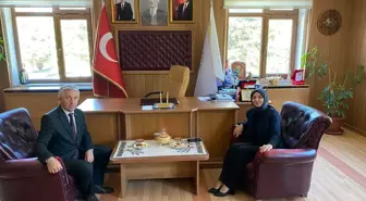 İhsangazi Kaymakamı Belediye Başkanı Hayati Sağlık'ı ziyaret etti