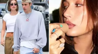 Kocası Justin Bieber ile evliliğinde sıkıntı yaşadığı söylenen Hailey Bieber, yüzüklü fotoğrafı paylaştı