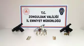 Zonguldak'ta yasadışı silah ve mühimmat ticareti operasyonunda 6 şüpheli yakalandı